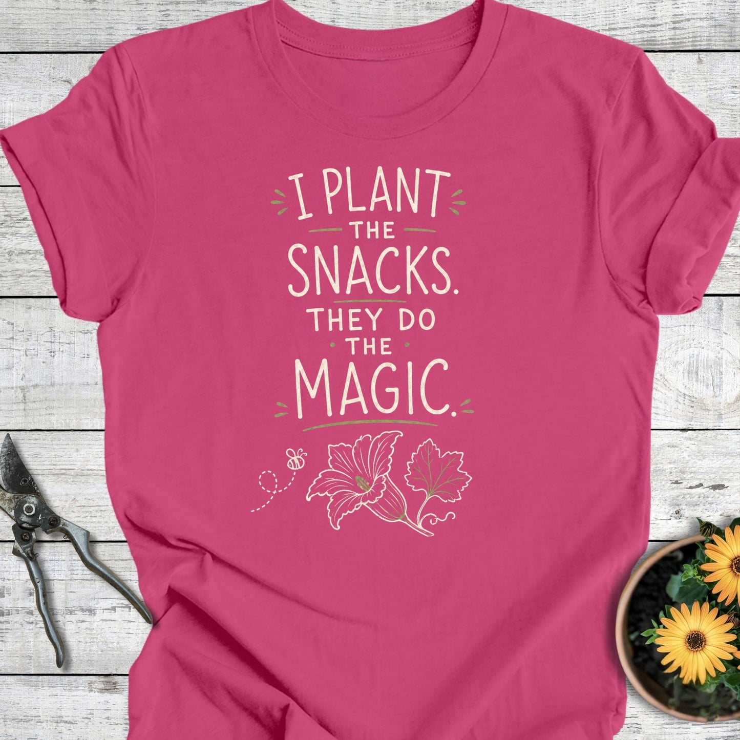Printify T-Shirt Berry / S I Plant the Snacks T-Shirt