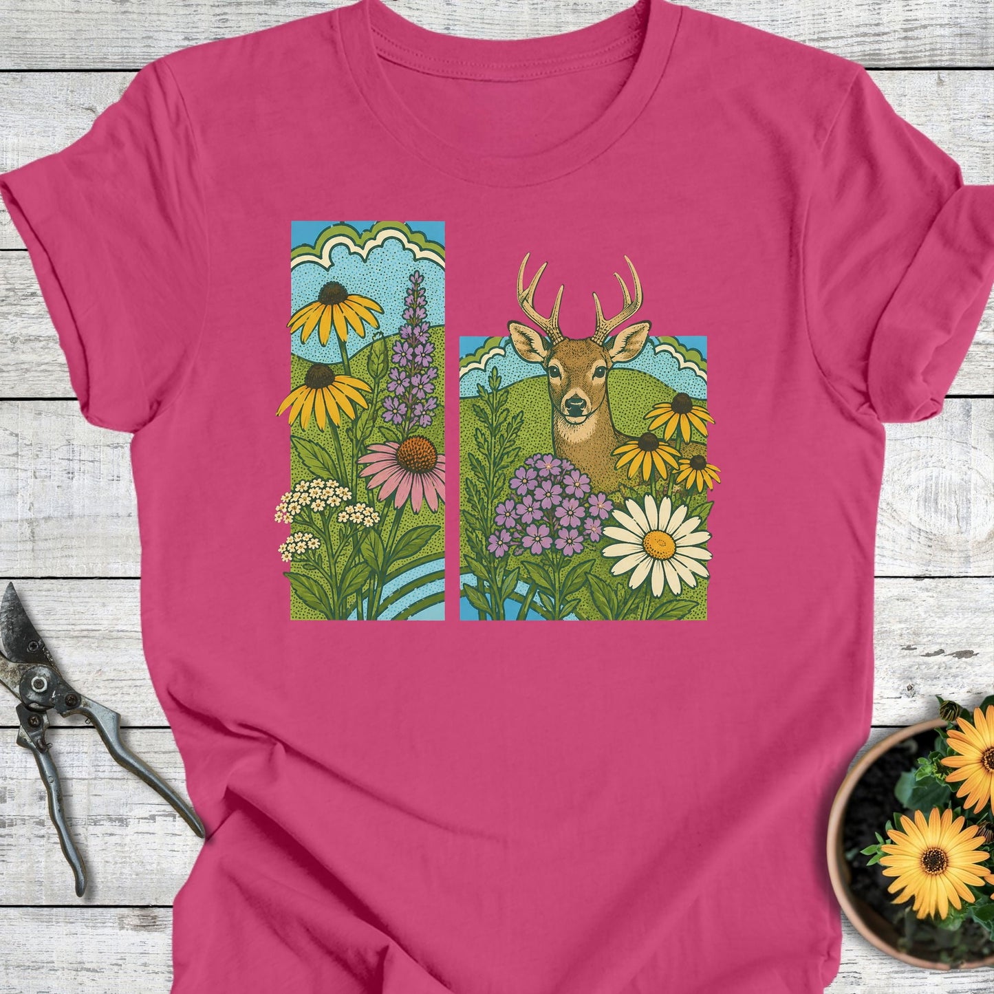 Printify T-Shirt Berry / S Meadow  Watch T-Shirt