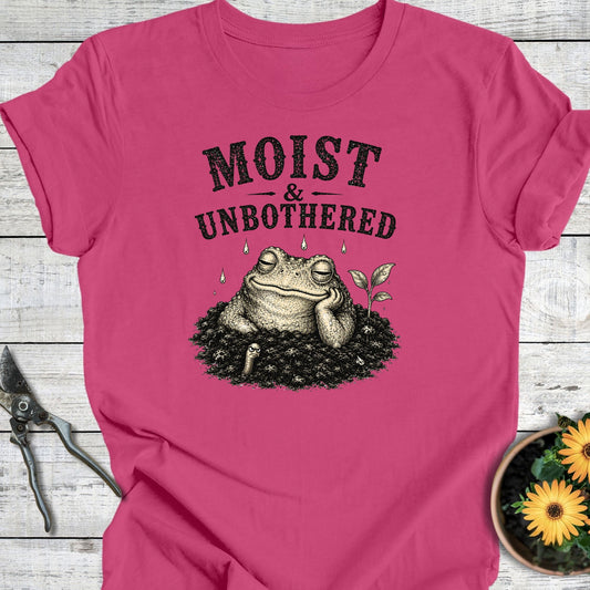 Printify T-Shirt Berry / S Moist & Unbothered T-Shirt