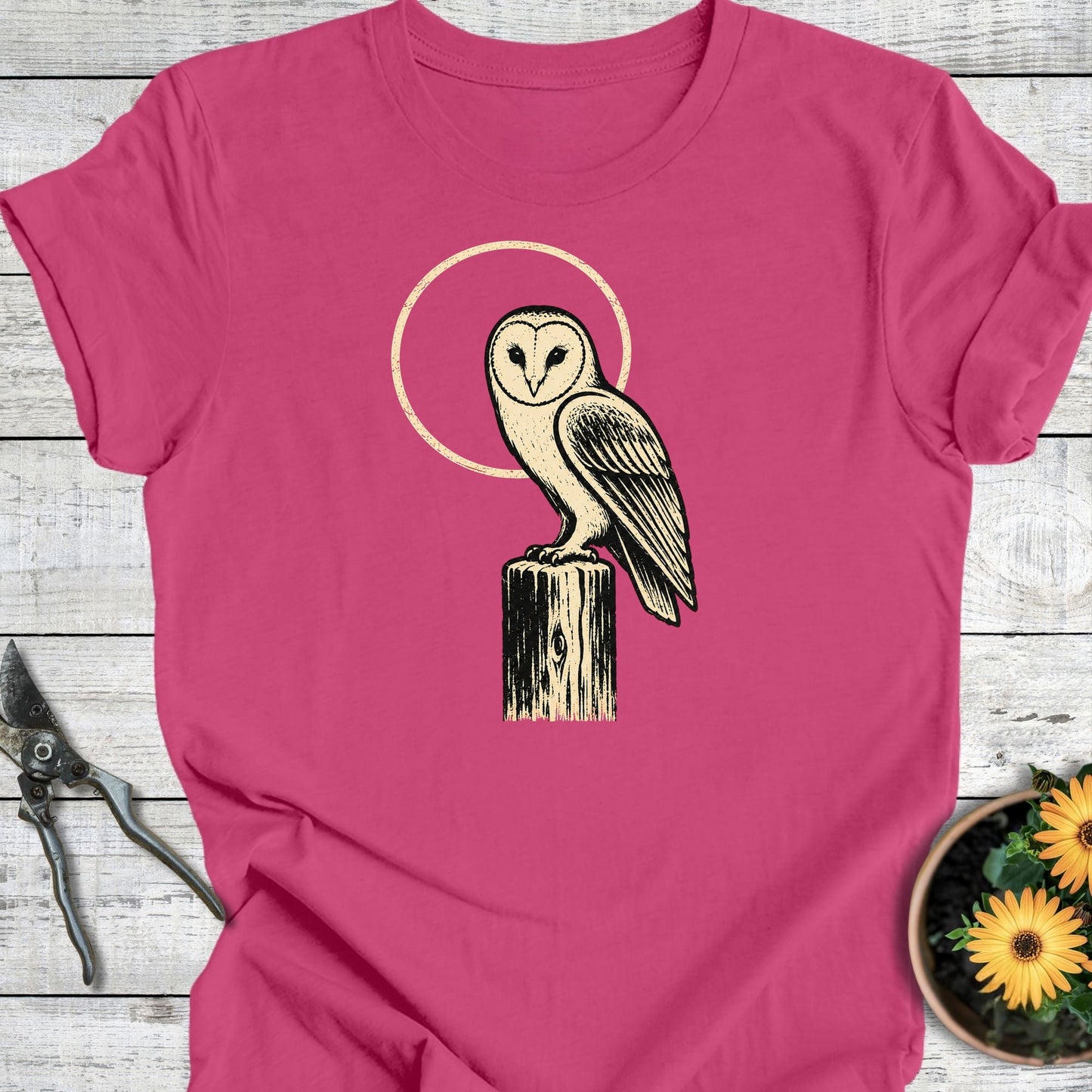 Printify T-Shirt Berry / S Moonlit Watch T-Shirt