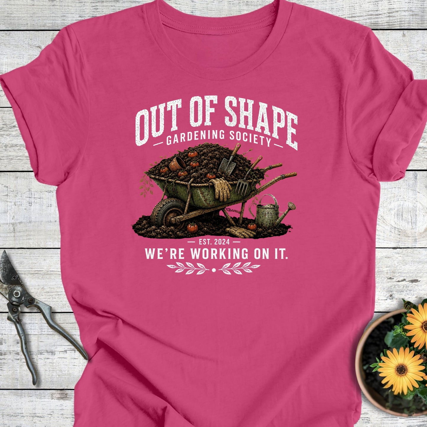 Printify T-Shirt Berry / S Out of Shape T-Shirt