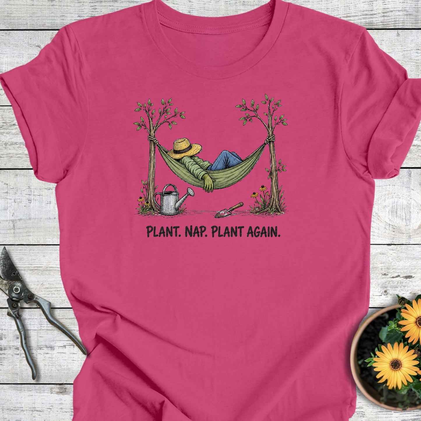 Printify T-Shirt Berry / S Plant Nap T-Shirt