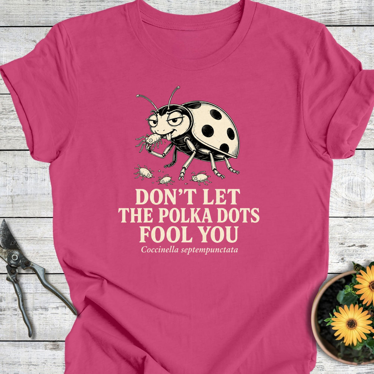 Printify T-Shirt Berry / S Polka Dots T-Shirt