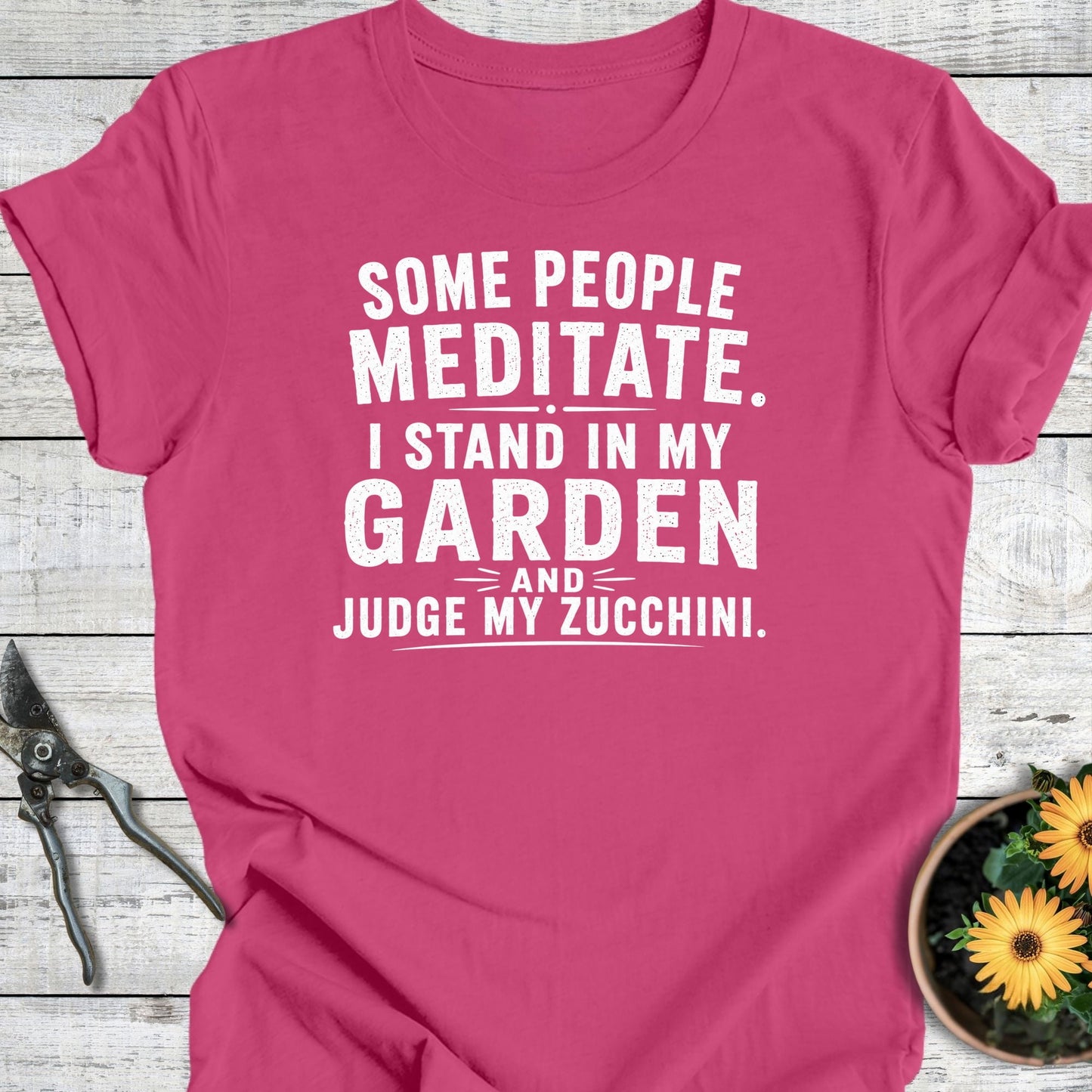 Printify T-Shirt Berry / S Some Meditate T-Shirt