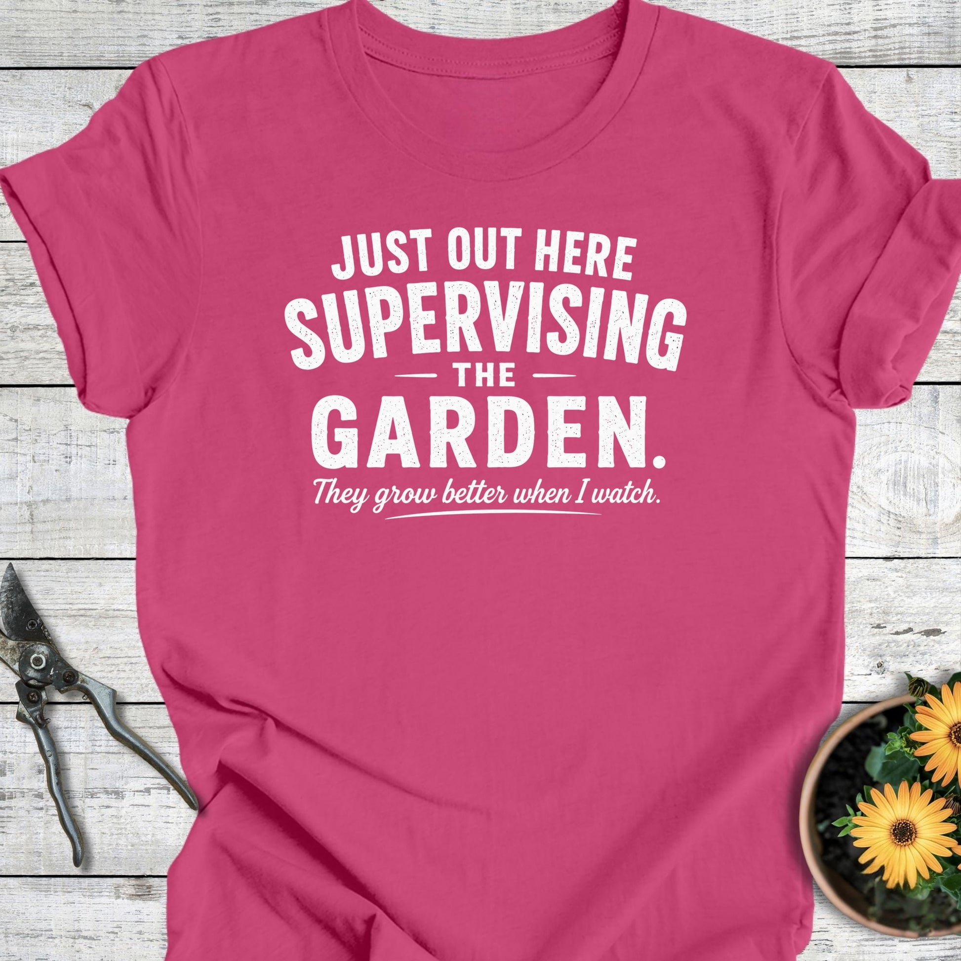 Printify T-Shirt Berry / S Supervising T-Shirt