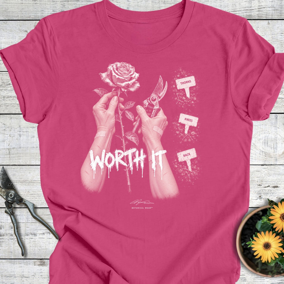 Printify T-Shirt Berry / S Worth It T-Shirt