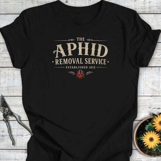Printify T-Shirt Black / S Aphid Removal T-Shirt