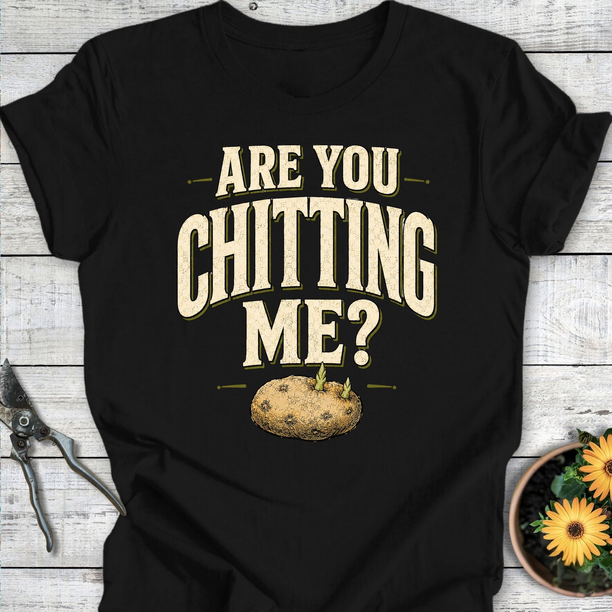 Printify T-Shirt Black / S Are You Chitting Me T-Shirt