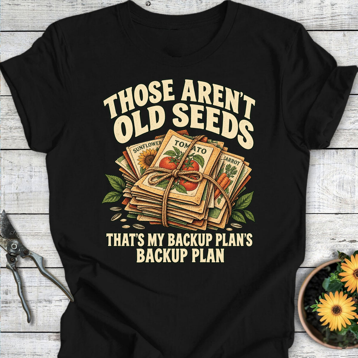 Printify T-Shirt Black / S Backup Plan T-Shirt