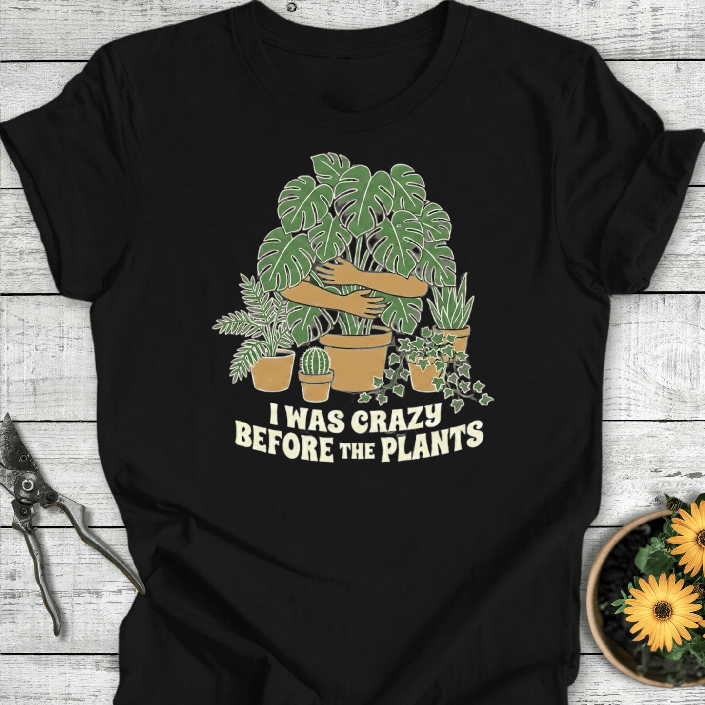 Printify T-Shirt Black / S Before the Plants T-Shirt