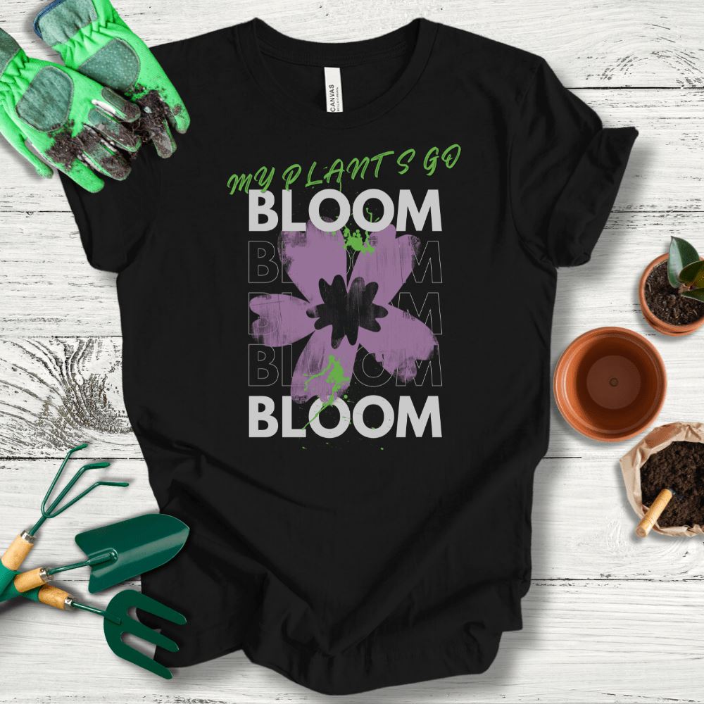 Printify T-Shirt Black / S Bloom Bloom Bloom