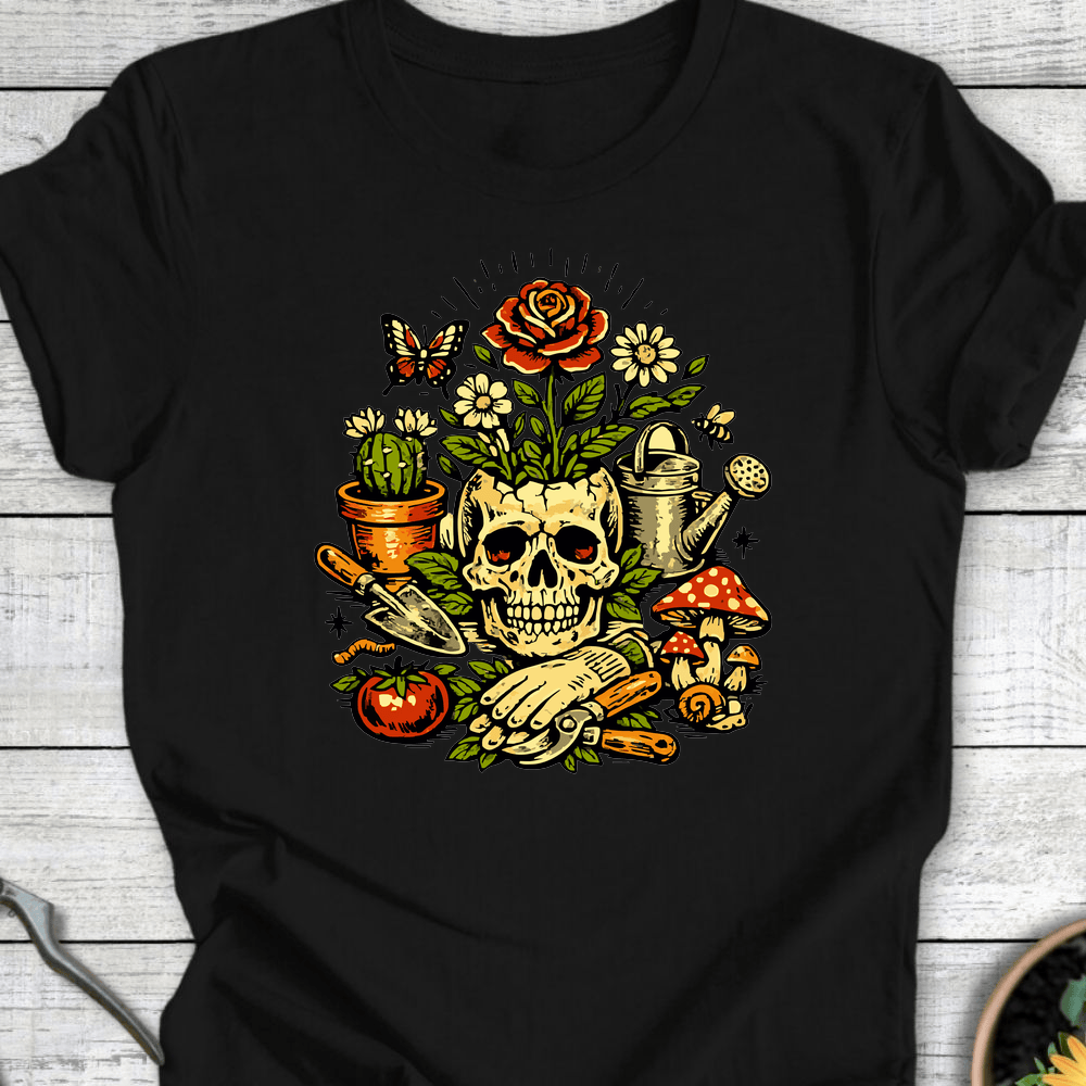 Printify T-Shirt Black / S Bloom from Bones T-Shirt