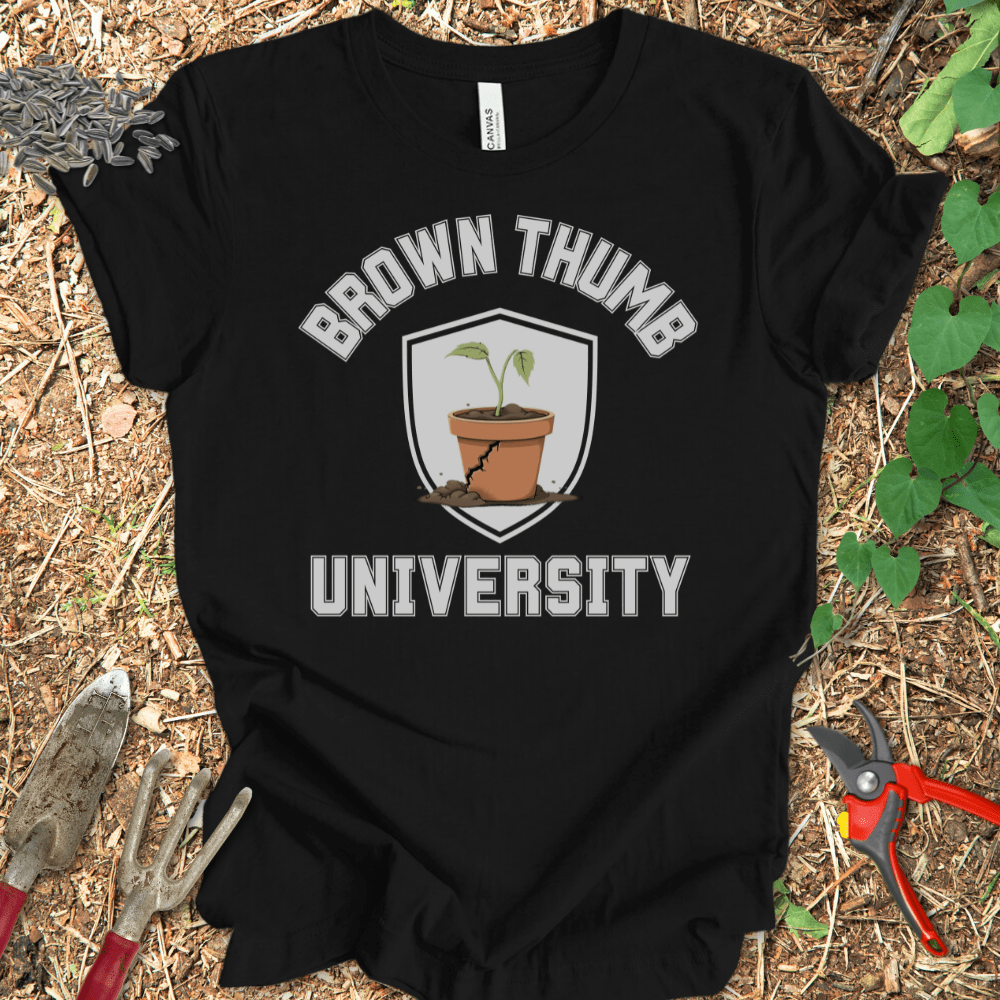 Printify T-Shirt Black / S Brown Thumb U