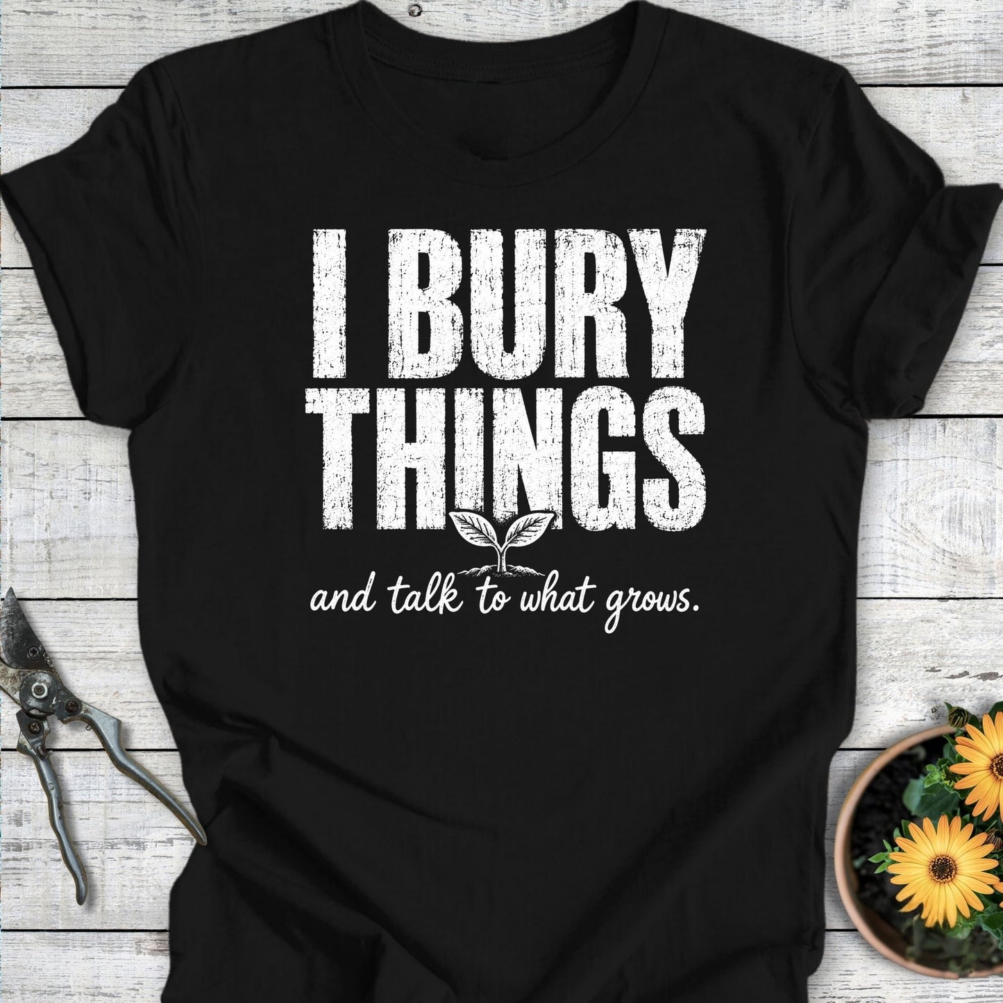 Printify T-Shirt Black / S Bury & Talk T-Shirt