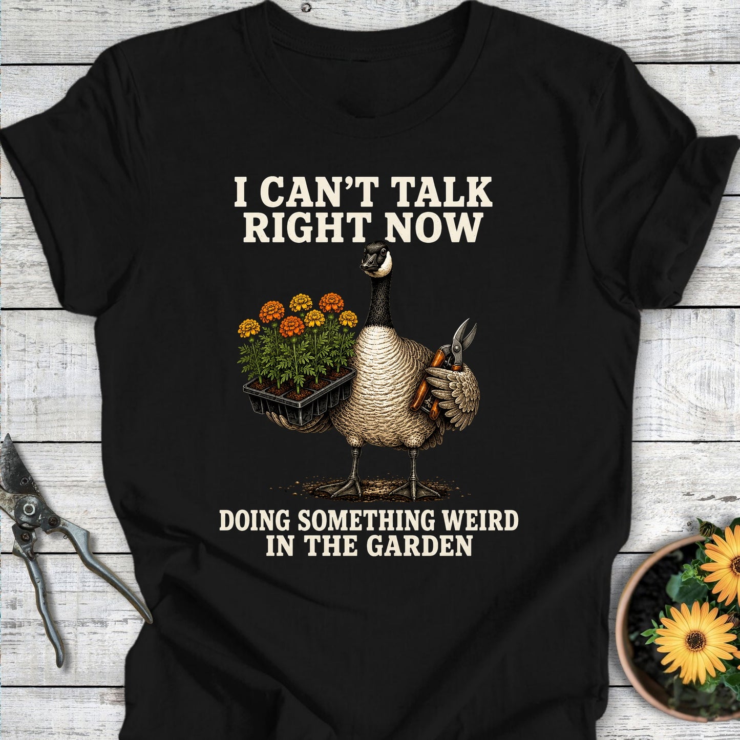 Printify T-Shirt Black / S Can't Talk T-Shirt