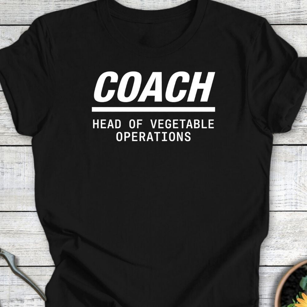 Printify T-Shirt Black / S Coach T-Shirt