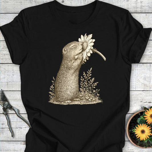 Printify T-Shirt Black / S Daisy Daydream T-Shirt