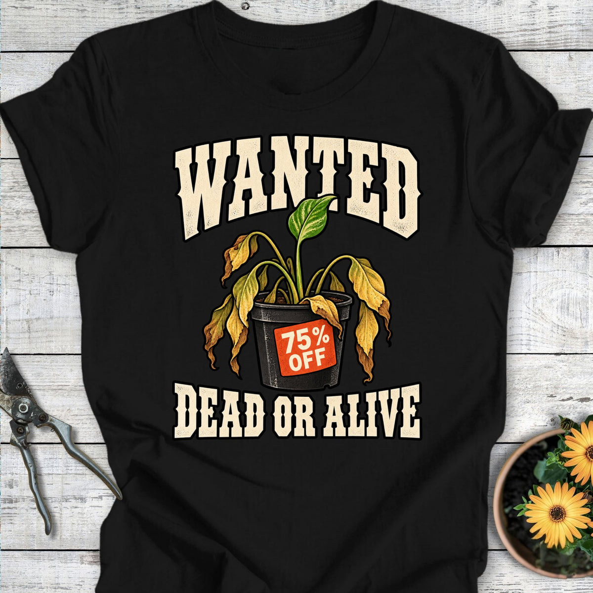Printify T-Shirt Black / S Dead or Alive T-Shirt