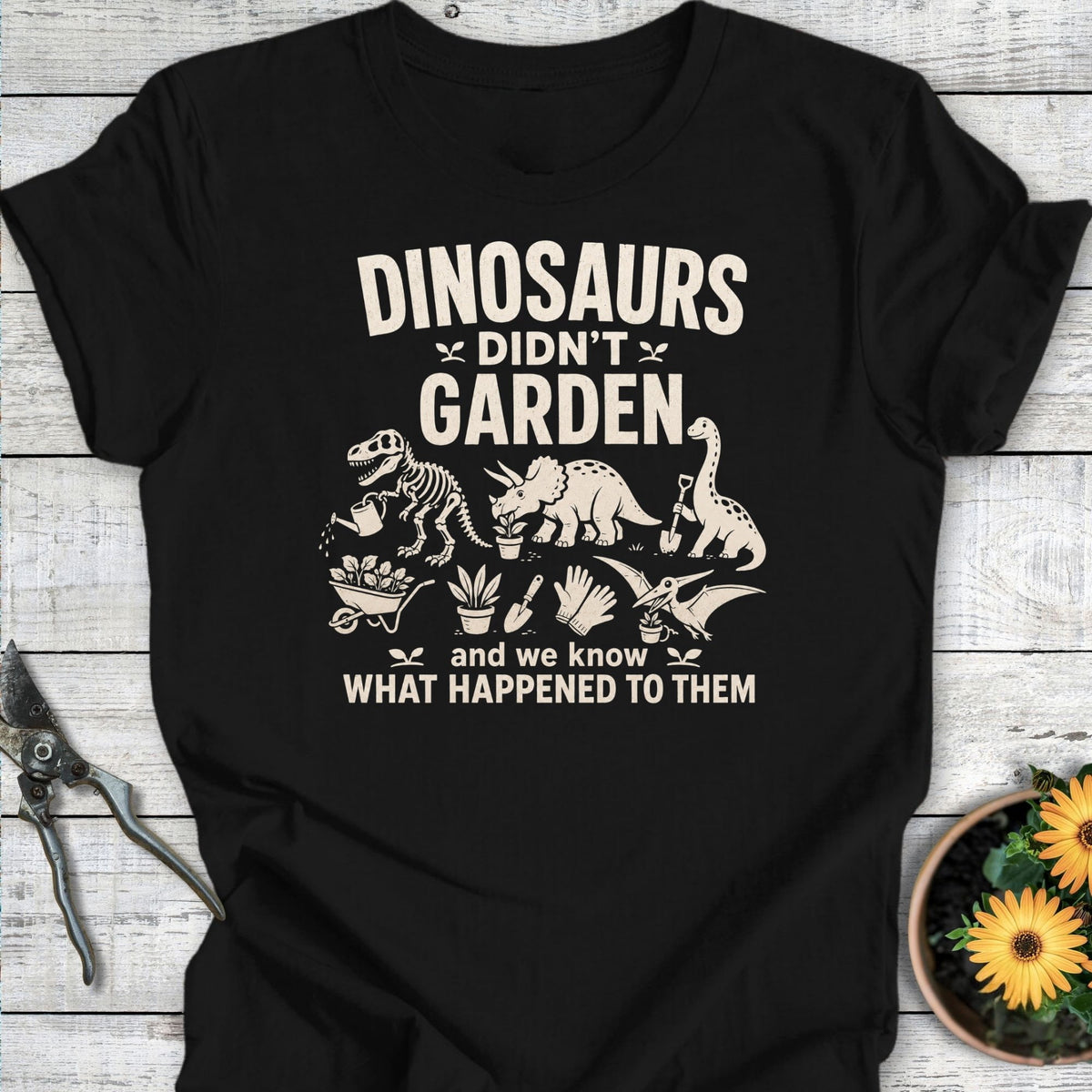Printify T-Shirt Black / S Dinos T-Shirt