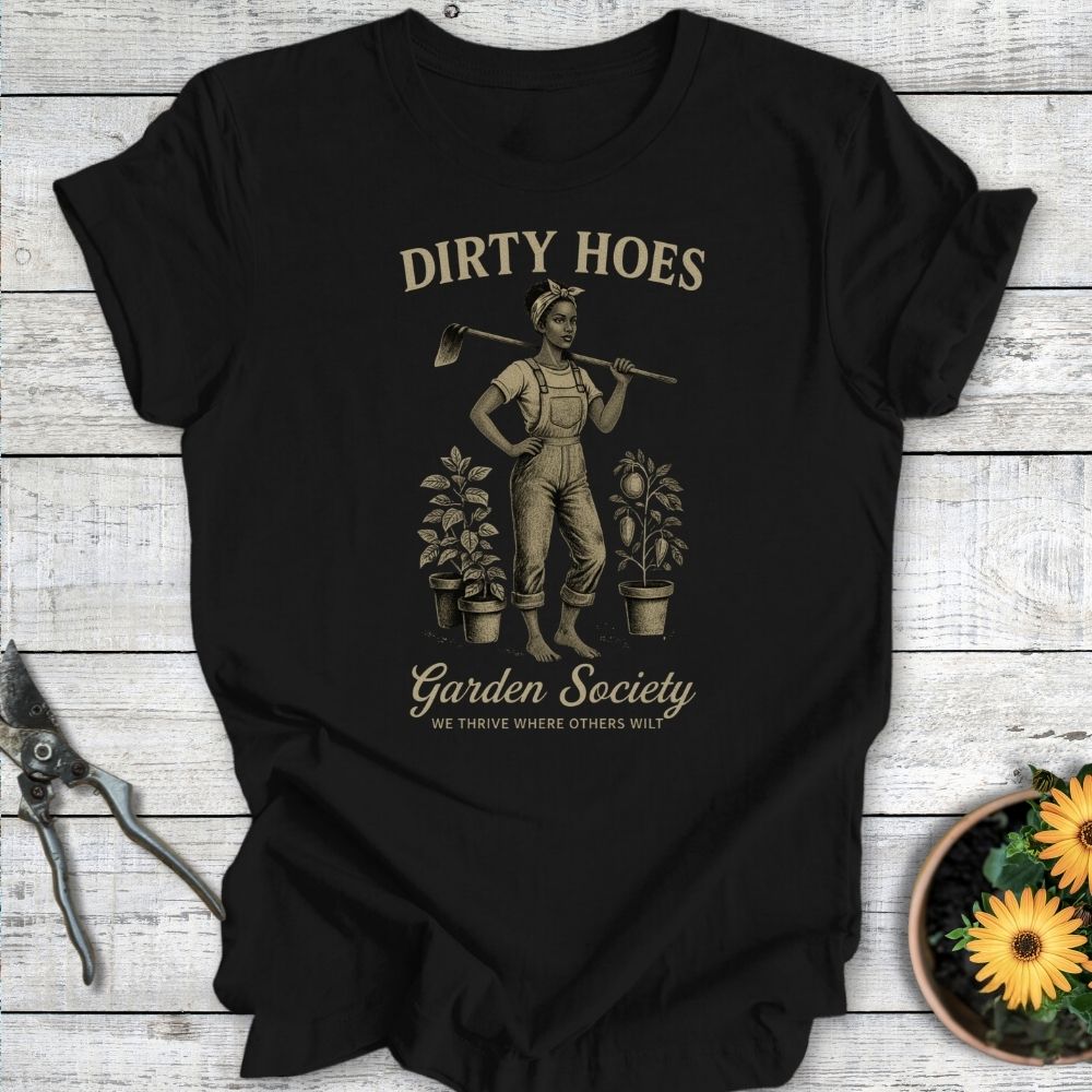 Printify T-Shirt Black / S Dirty Hoes v2