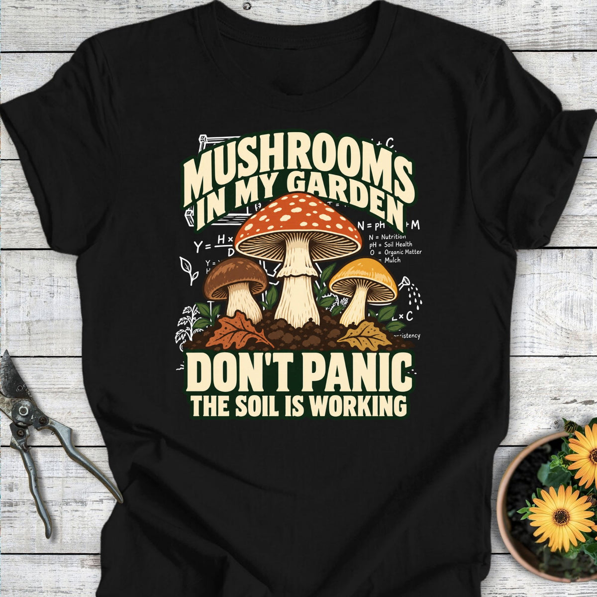 Printify T-Shirt Black / S Don't Panic T-Shirt
