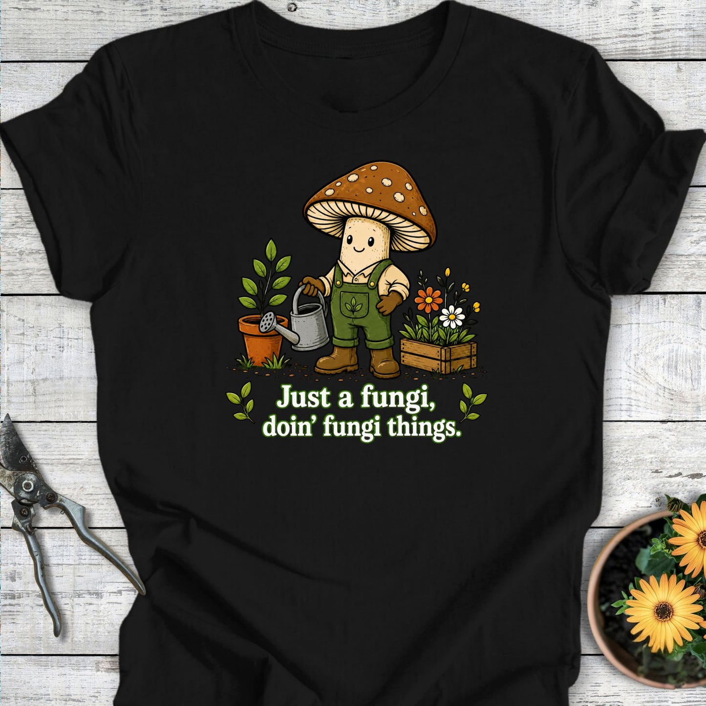 Printify T-Shirt Black / S Fungi T-Shirt