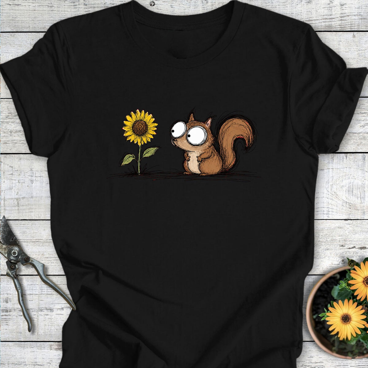 Printify T-Shirt Black / S Garden Visitor T-Shirt