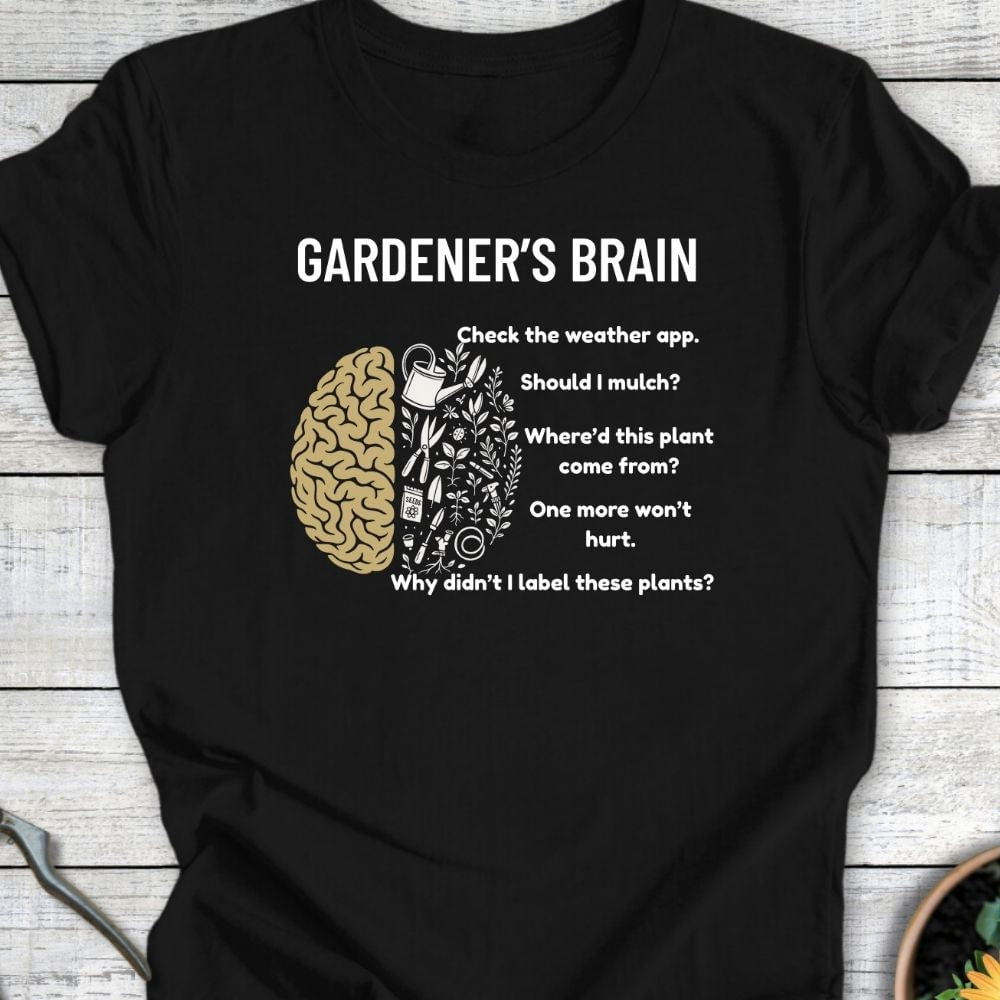 Printify T-Shirt Black / S Gardener's Brain