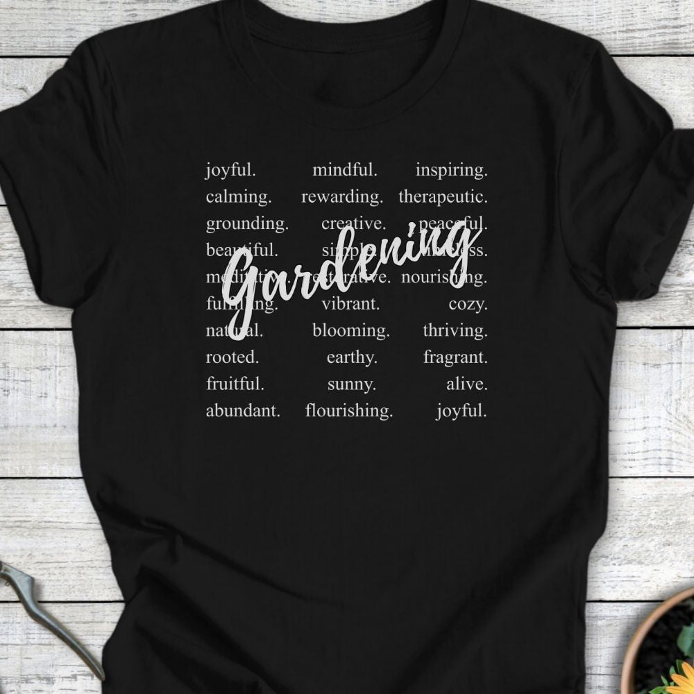 Printify T-Shirt Black / S Gardening Vibes