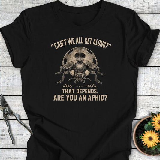 Printify T-Shirt Black / S Get Along T-Shirt