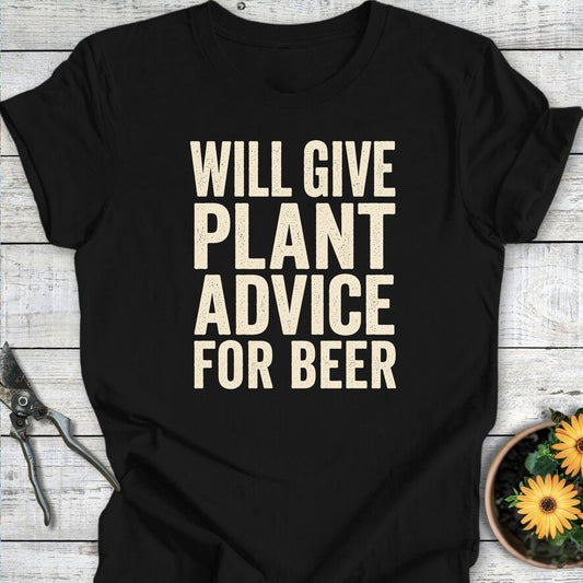 Printify T-Shirt Black / S Give Plant Advice II T-Shirt