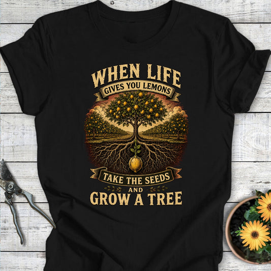 Printify T-Shirt Black / S Grow a Tree T-Shirt