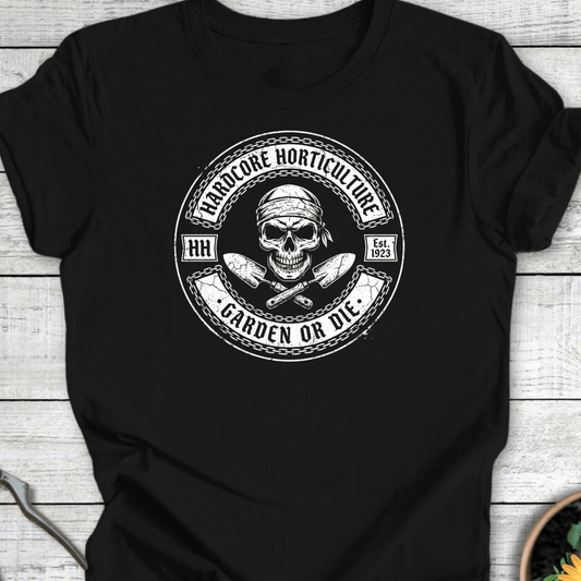 Printify T-Shirt Black / S Hardcore Garden T-Shirt