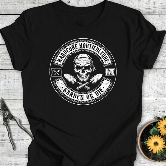 Printify T-Shirt Black / S Hardcore Garden T-Shirt