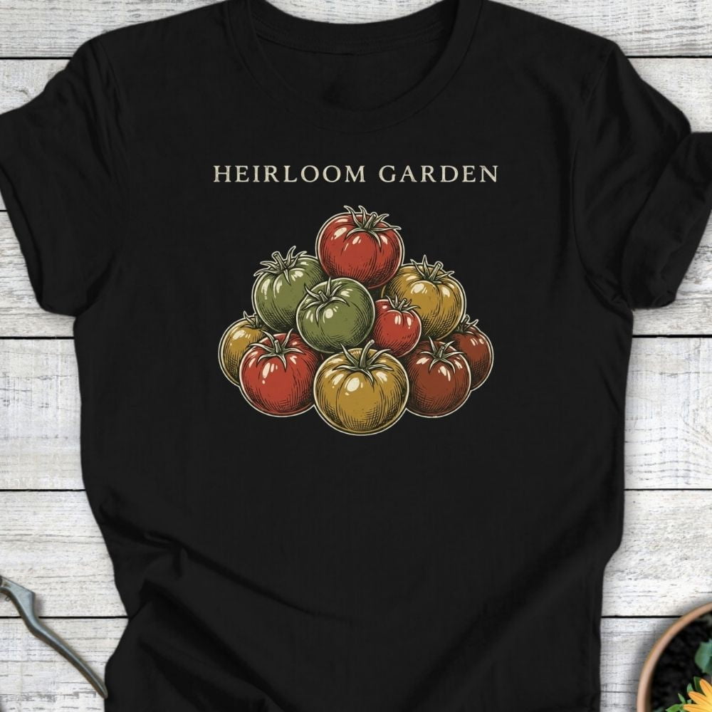Printify T-Shirt Black / S Heirloom Garden T-Shirt