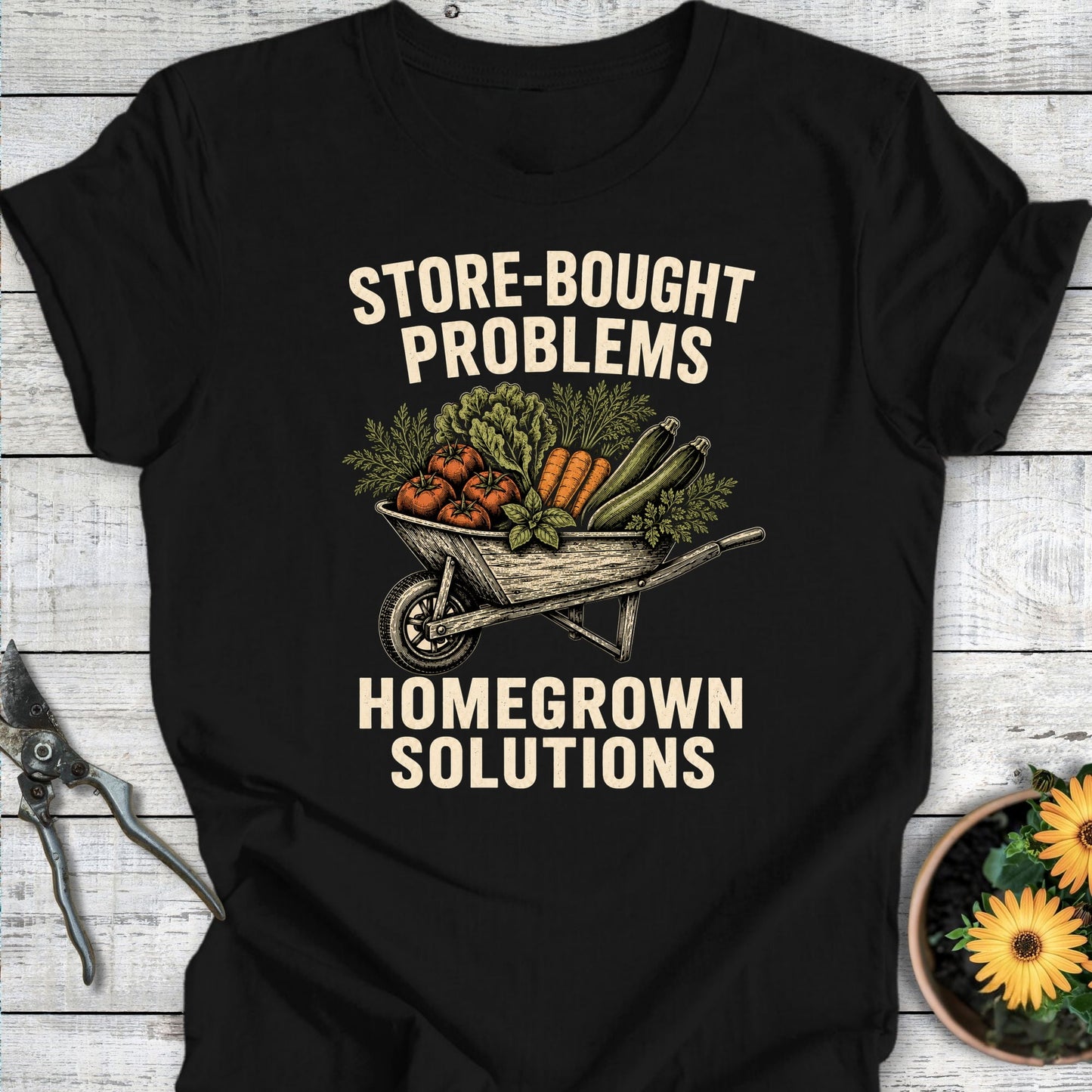 Printify T-Shirt Black / S Homegrown Solutions T-Shirt