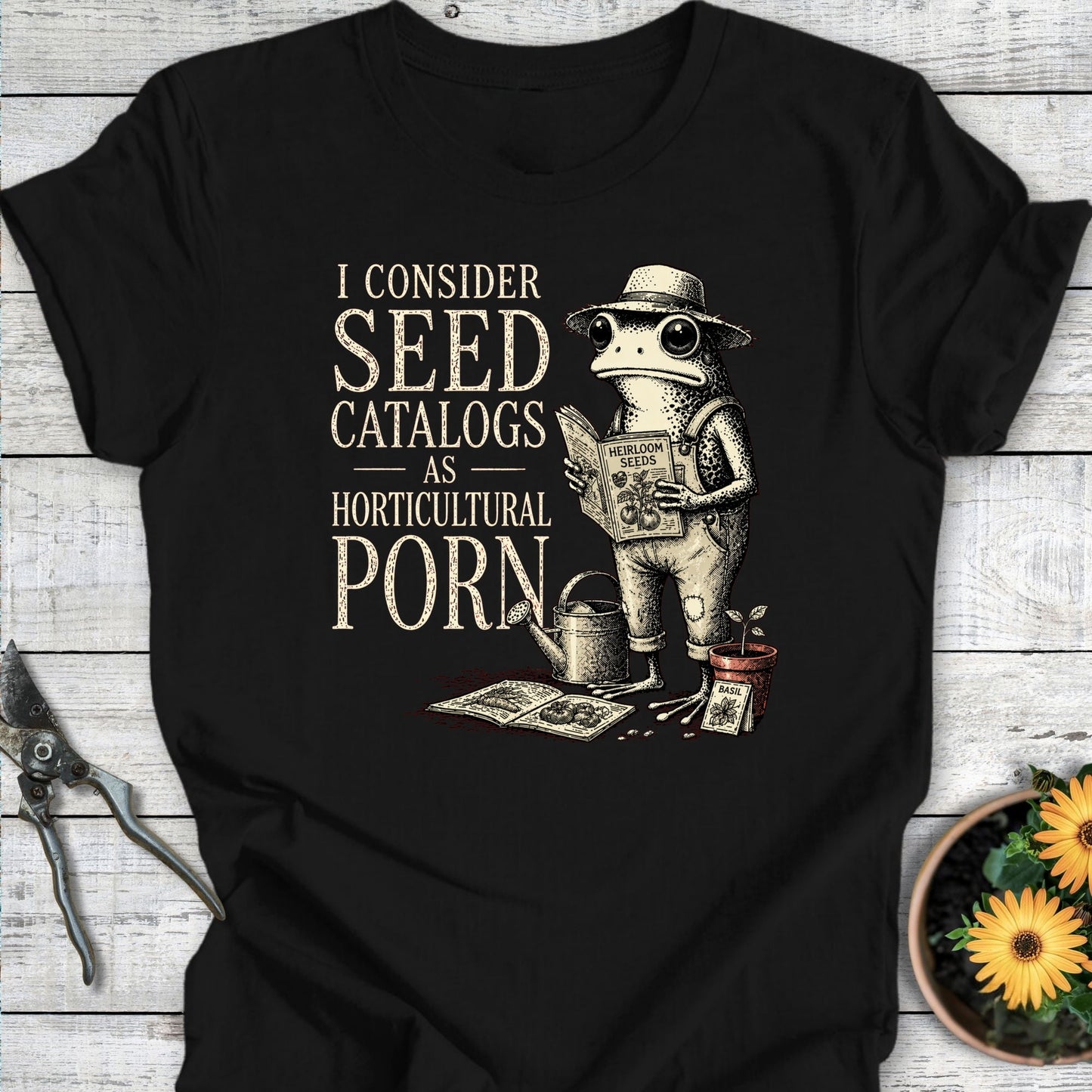 Printify T-Shirt Black / S Horticultural Porn II T-Shirt