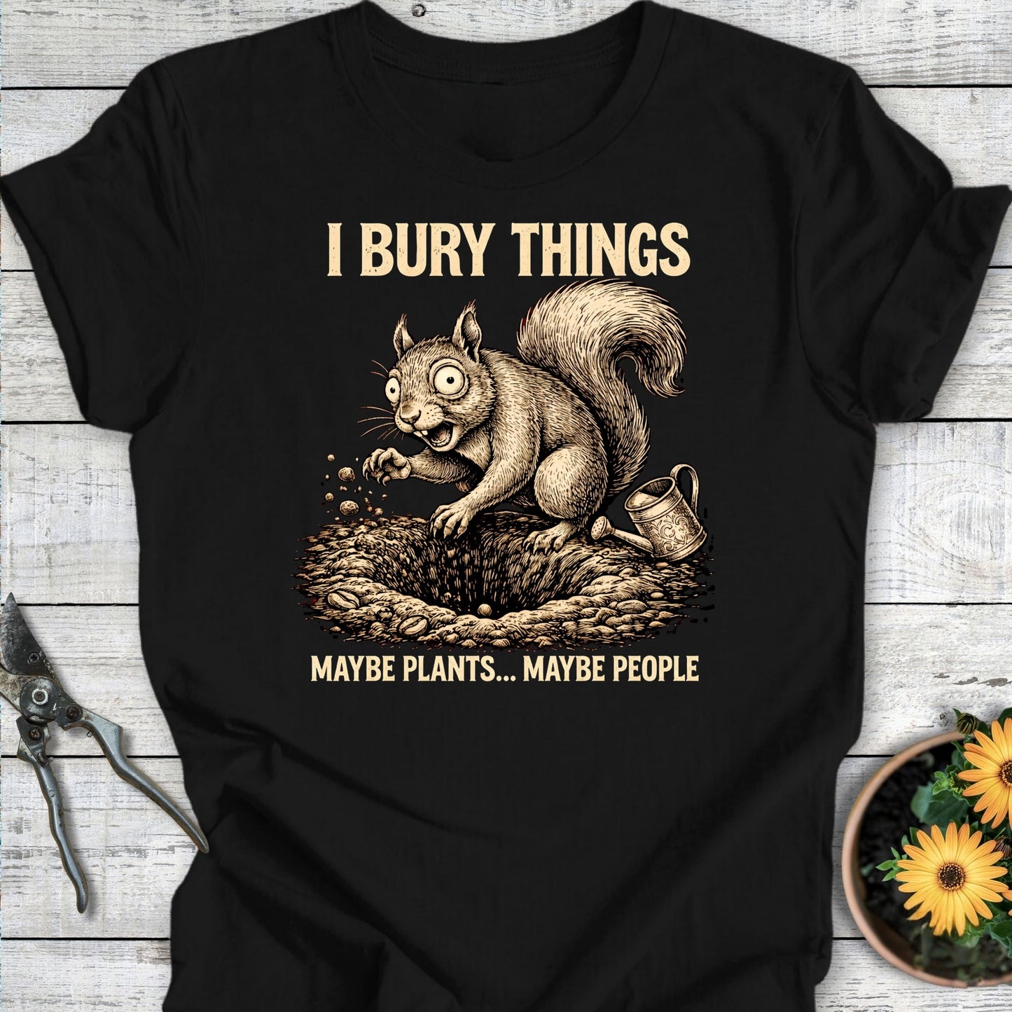 Printify T-Shirt Black / S I Bury Things II T-Shirt