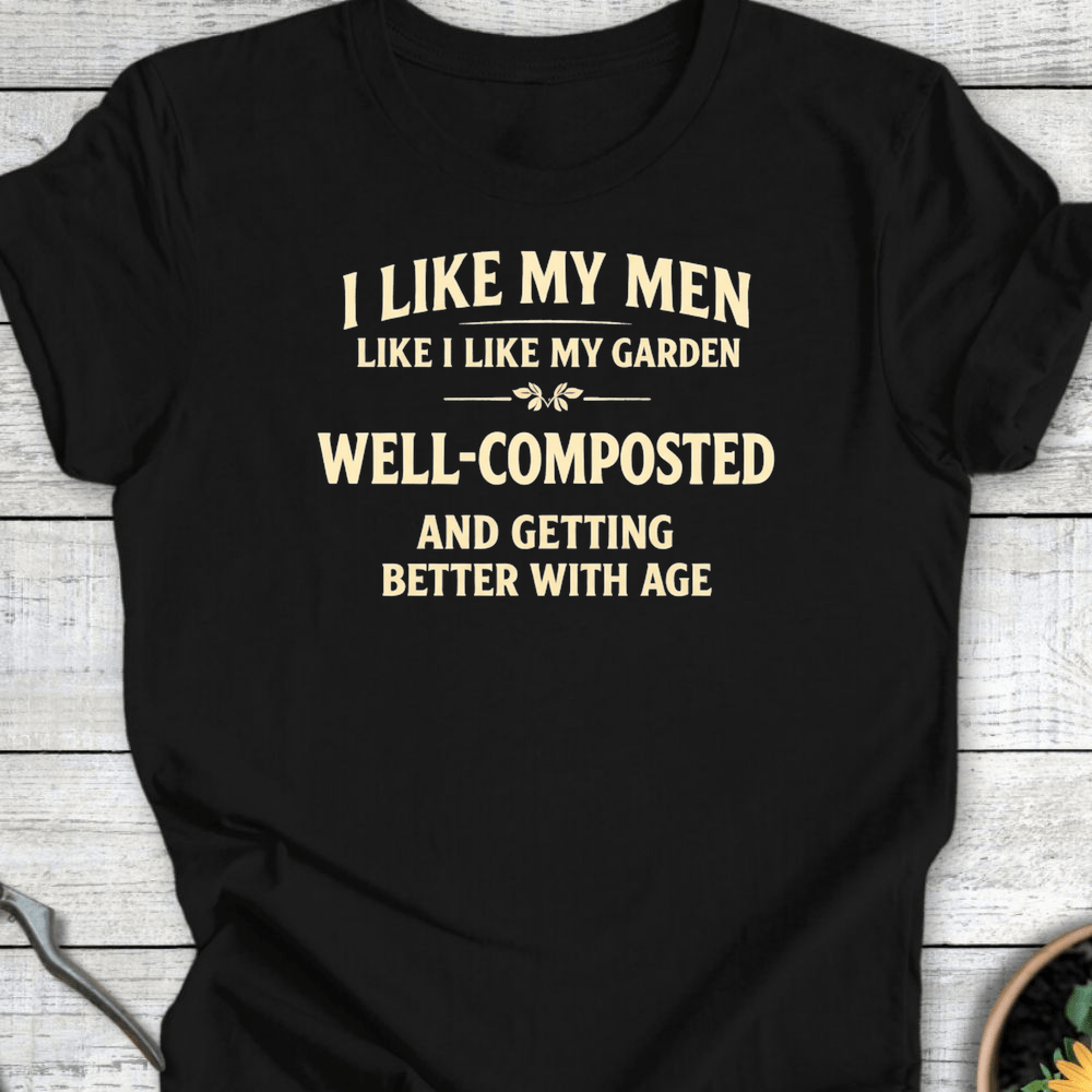Printify T-Shirt Black / S I Like My Men II T-Shirt