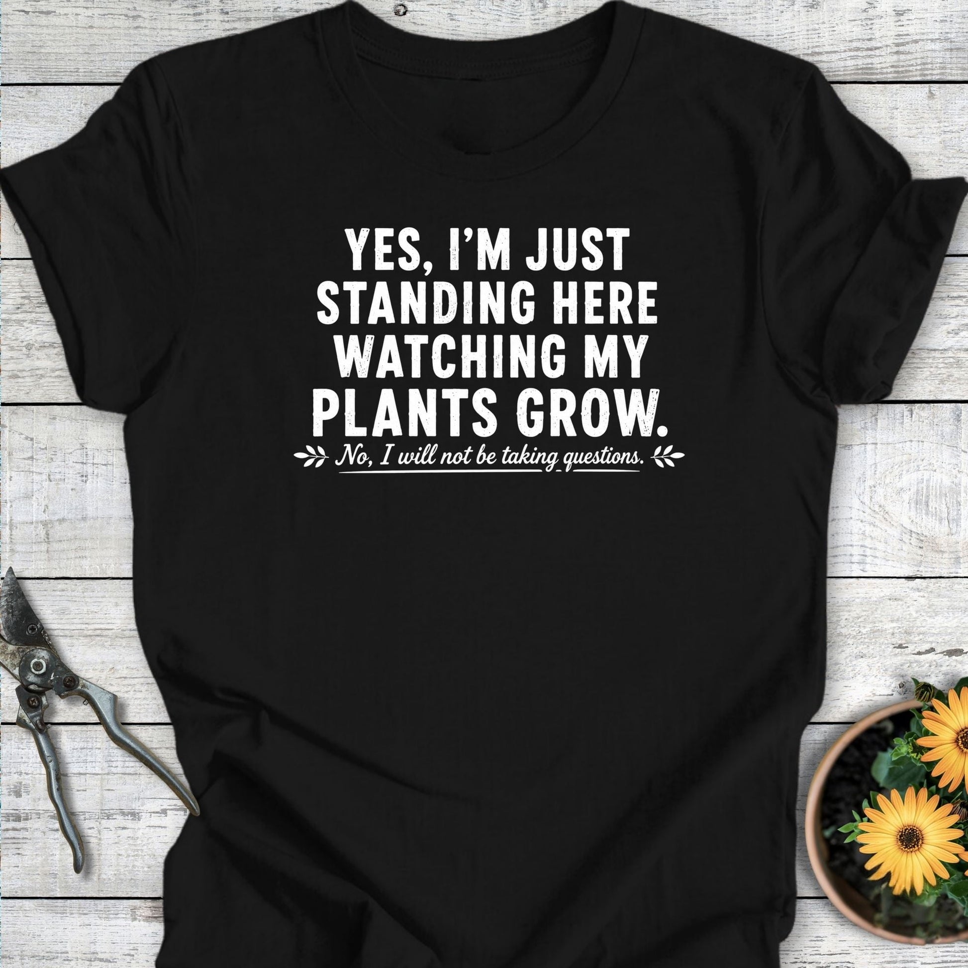 Printify T-Shirt Black / S Just Standing T-Shirt