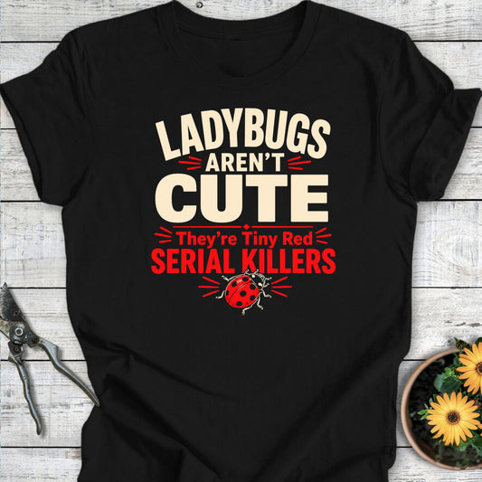 Printify T-Shirt Black / S Ladybugs T-Shirt