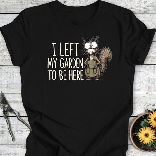 Printify T-Shirt Black / S Left My Garden III T-Shirt