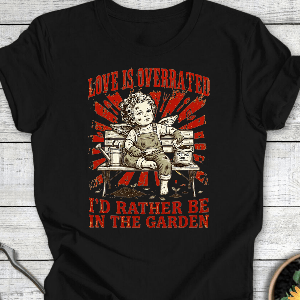 Printify T-Shirt Black / S Love Is Overrated T-Shirt