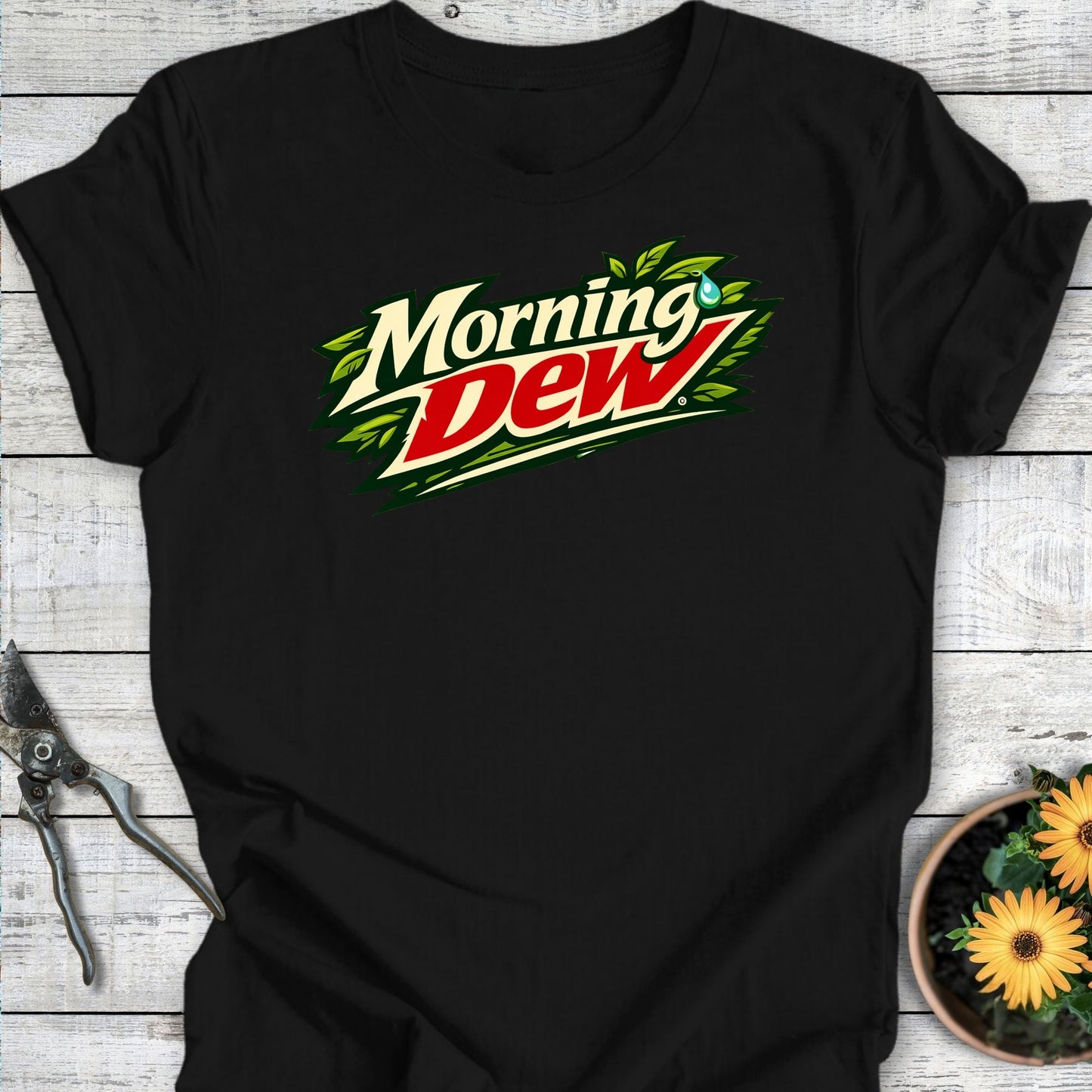 Printify T-Shirt Black / S Morning Dew T-Shirt