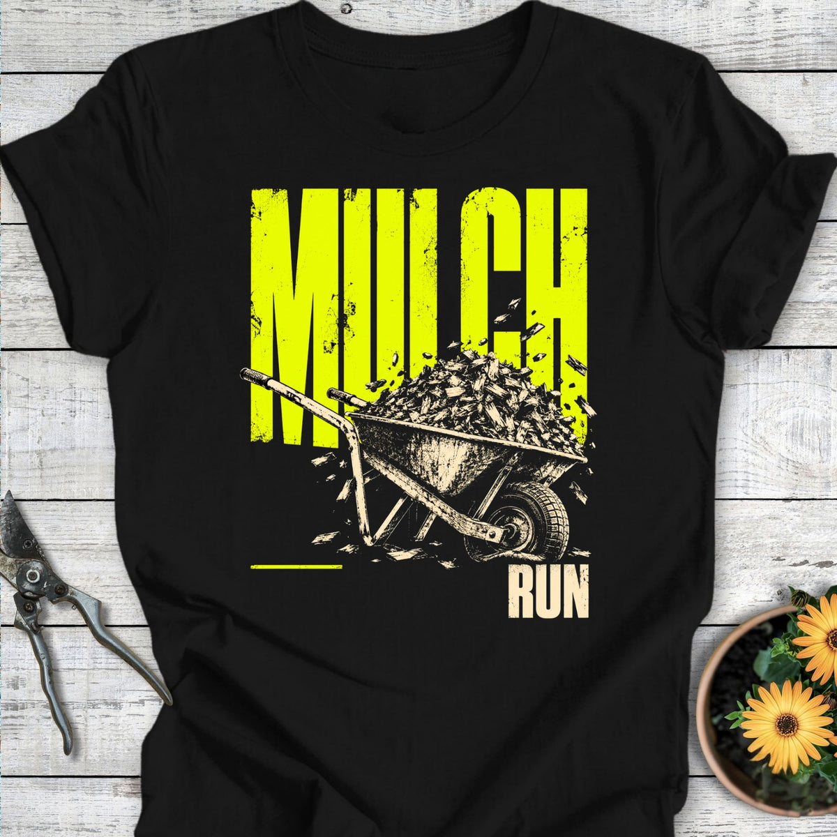 Printify T-Shirt Black / S Mulch Run T-Shirt