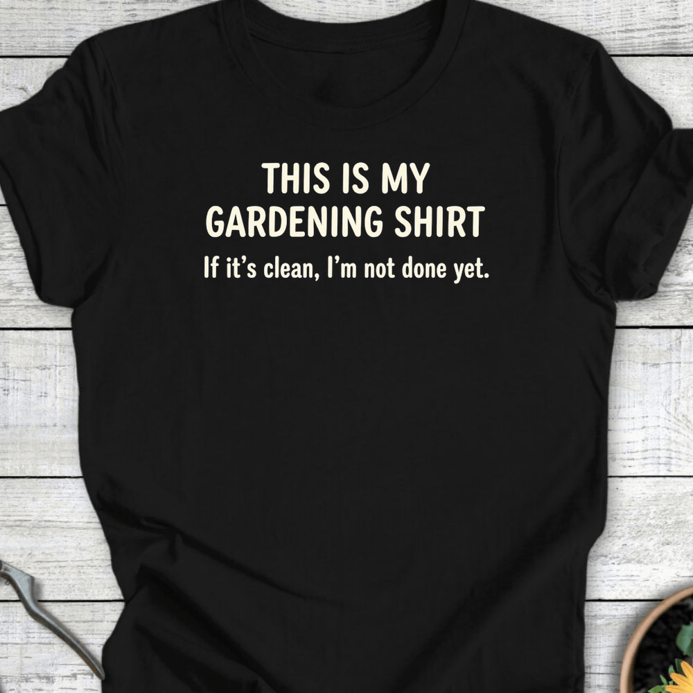 Printify T-Shirt Black / S My Gardening T-Shirt