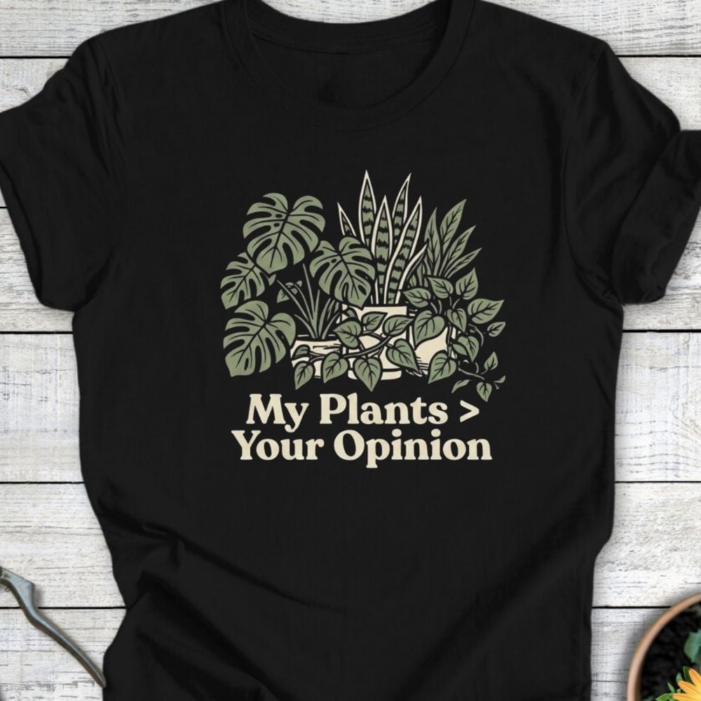 Printify T-Shirt Black / S My Plant T-Shirt