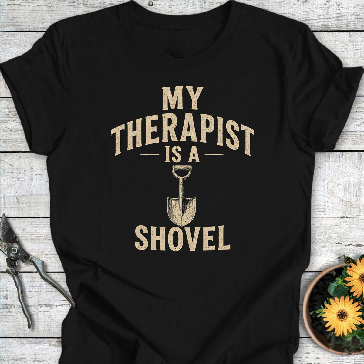 Printify T-Shirt Black / S My Therapist T-Shirt