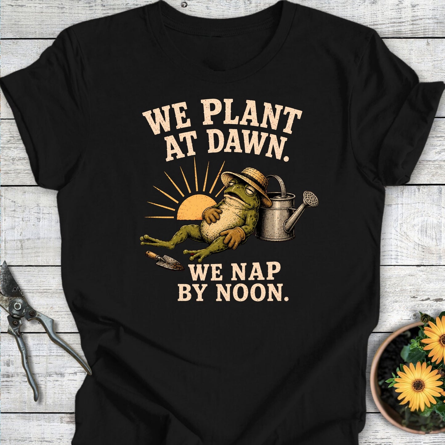 Printify T-Shirt Black / S Nap By Noon T-Shirt