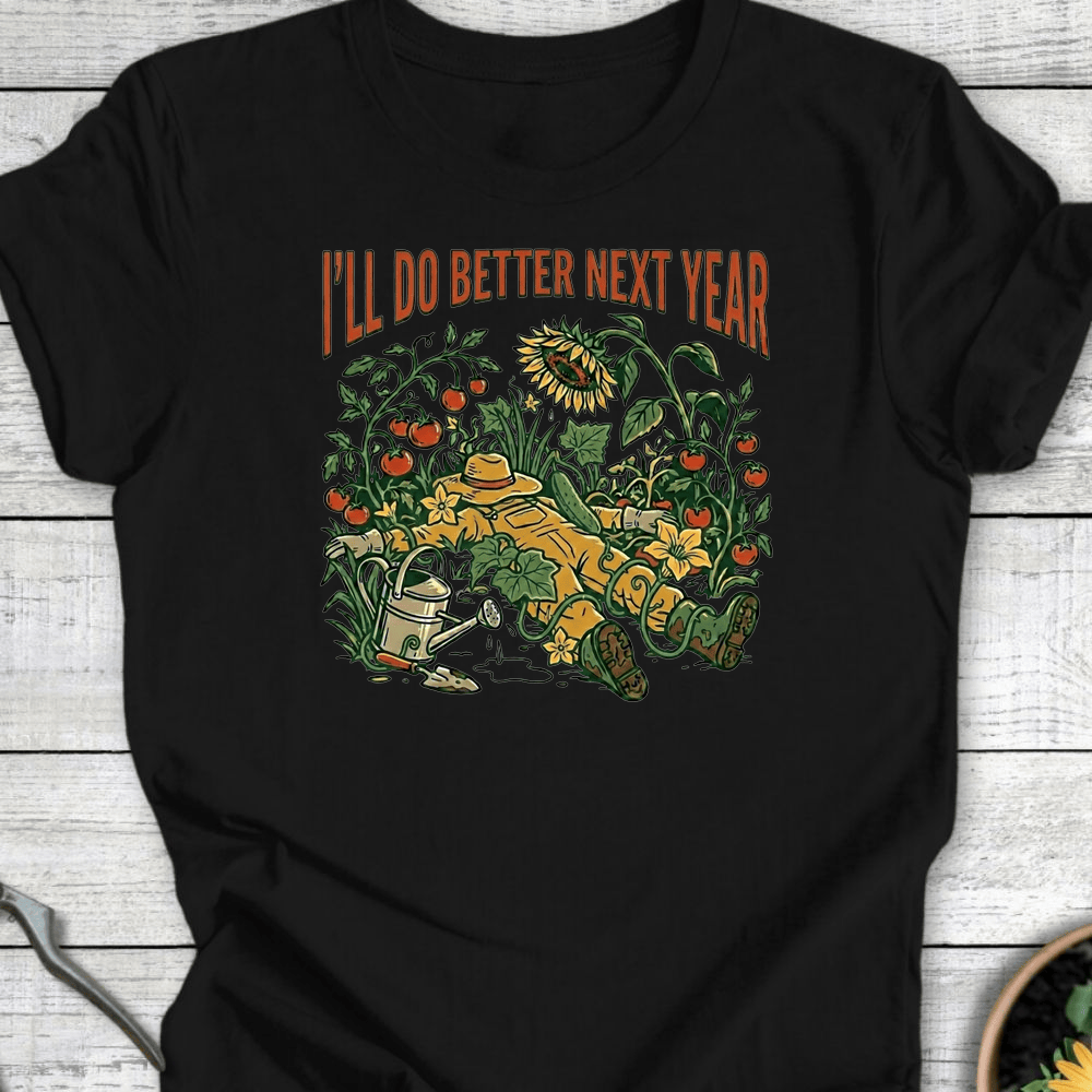 Printify T-Shirt Black / S Next Year T-Shirt